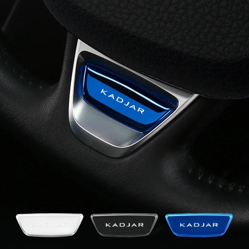 Car Modified Steering Wheel Trim Moulding Stickers For Renault Kadjar 2016-2021 2022 Accessories
