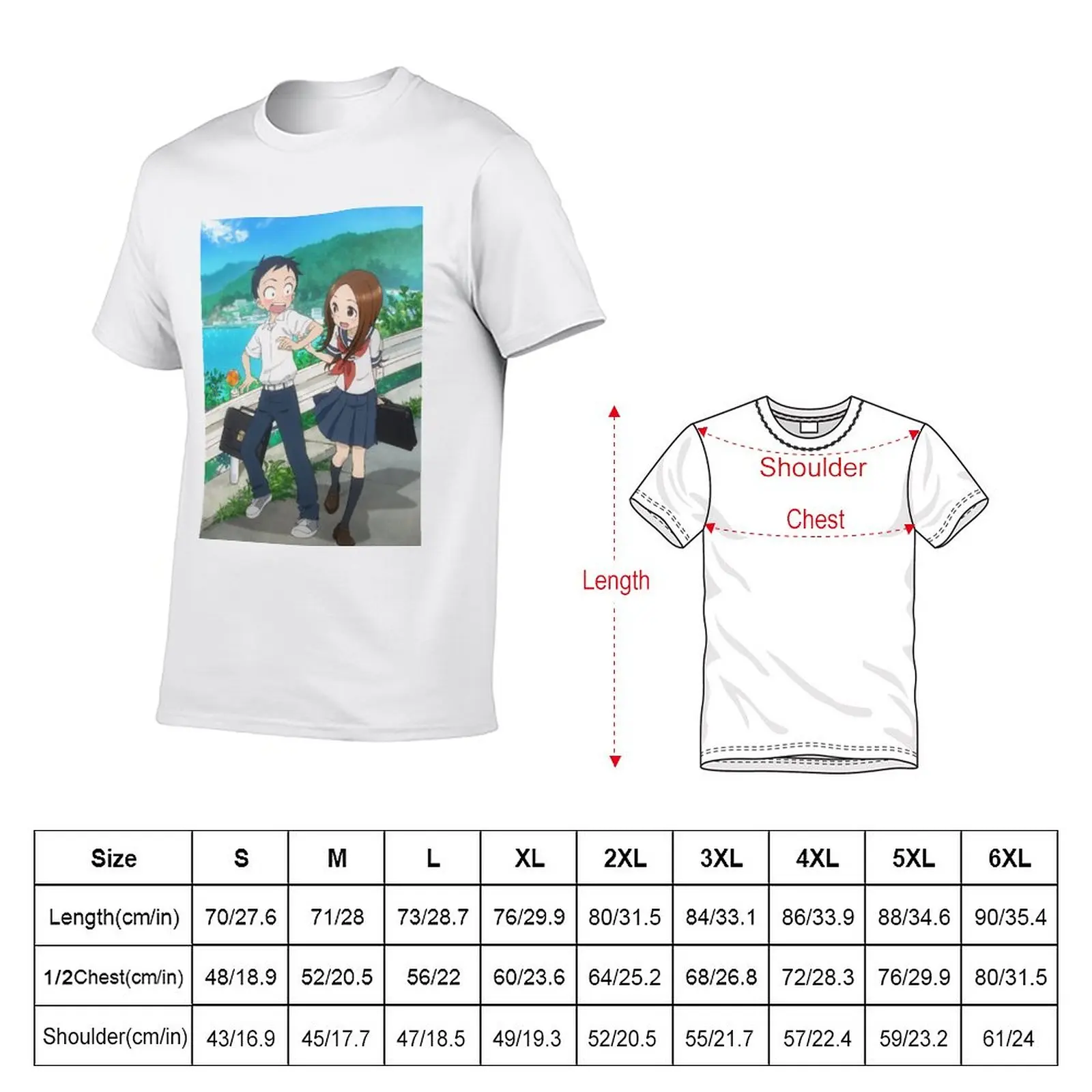 Karakai Jouzu no Takagi-san T-Shirt summer tops tees oversized graphics sweat shirts, men