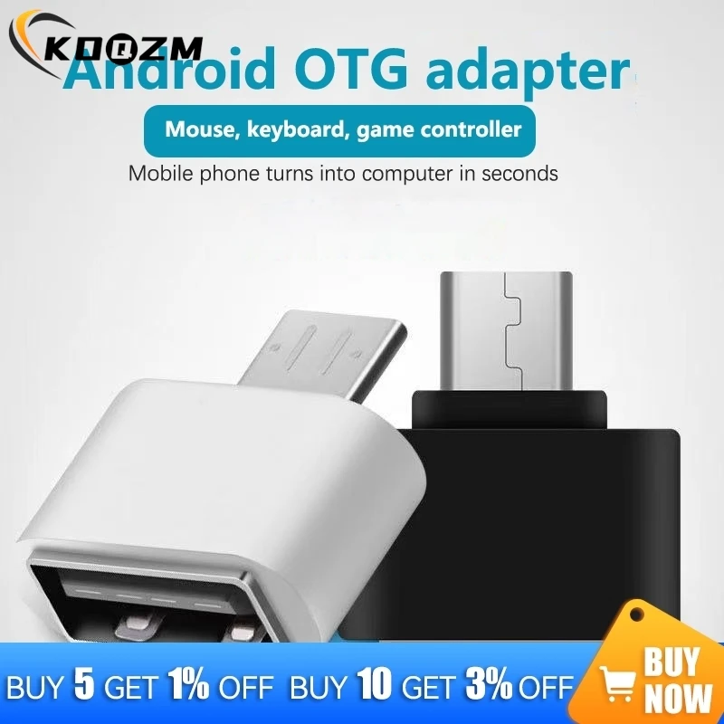 1PC Micro USB OTG Cable Adapter For Xiaomi Redmi Note 5 Micro USB Connector For S6 Tablet Android USB 2.0 OTG Adapter