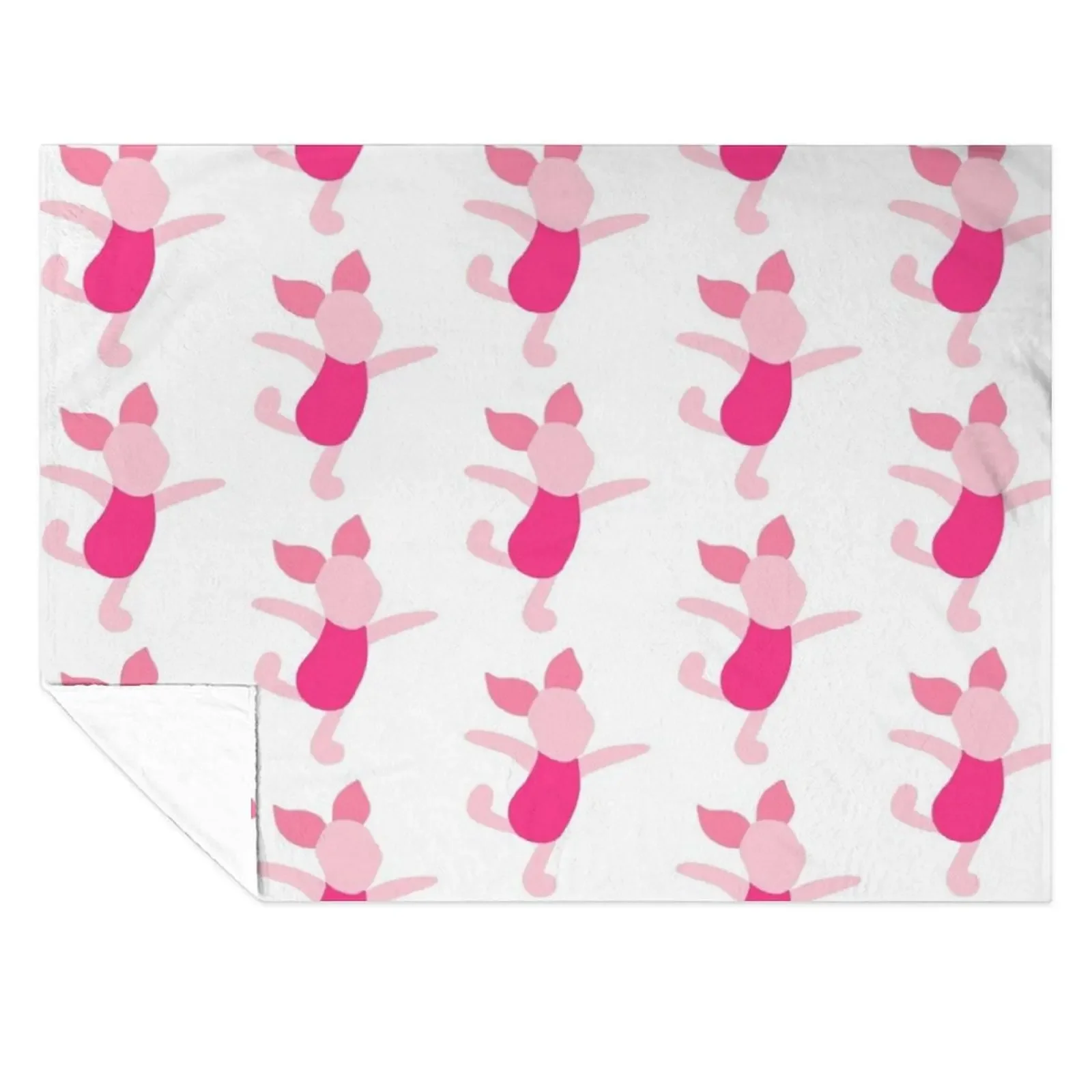 

Happy pig Throw Blanket Cute Loose valentine gift ideas Custom Blankets