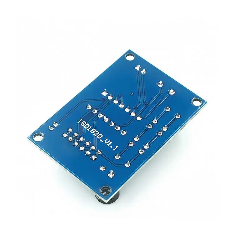 New blue PCB version ISD1820 voice board voice module recording and playback module (onboard microphone)