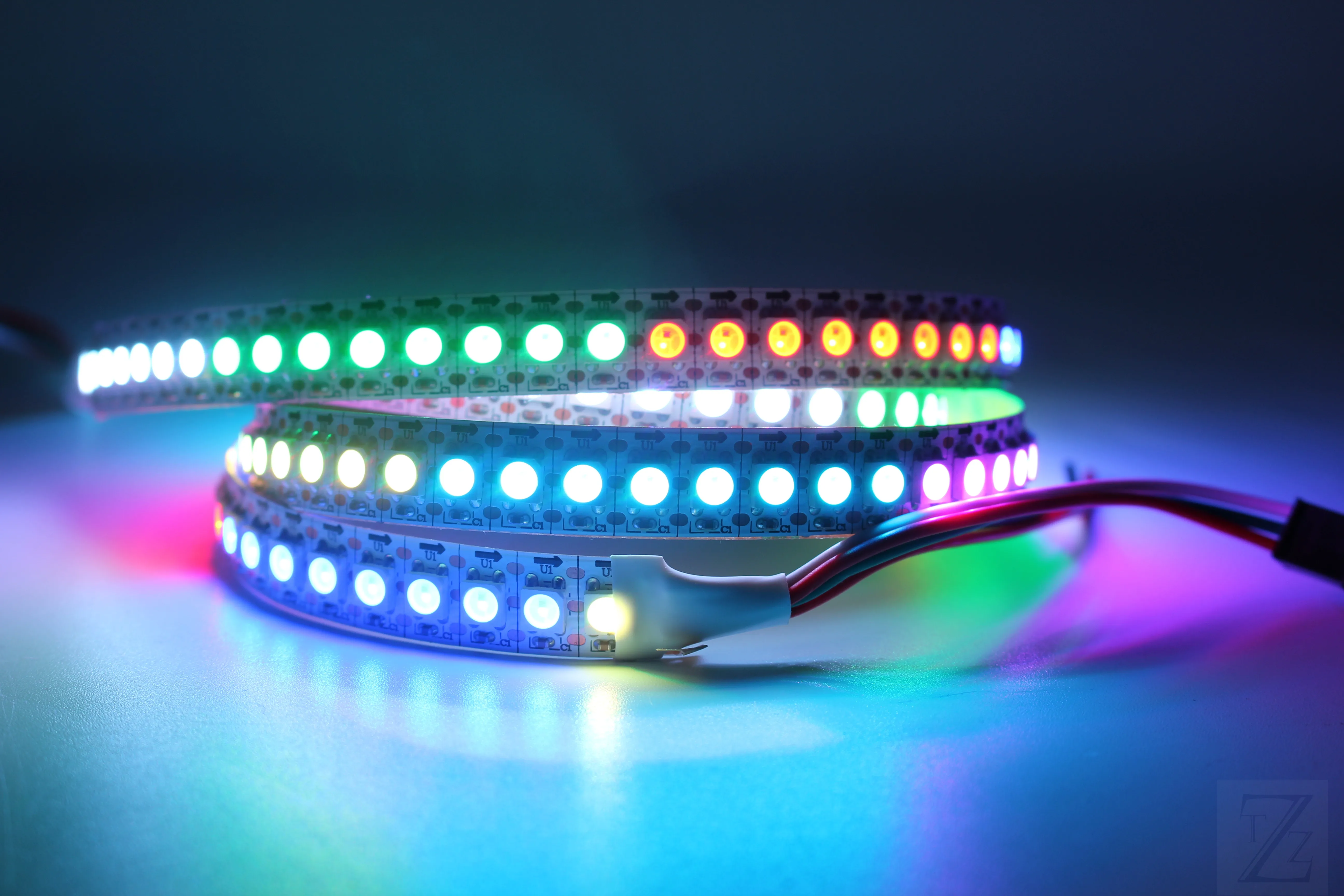 1m 2m 3m 4m 5m 12mm PCB 144 leds WS2812B 144 LEDs/M 5050 RGB Chip WS2811 IC Digital 5V LED Strip światło niewodoodporne