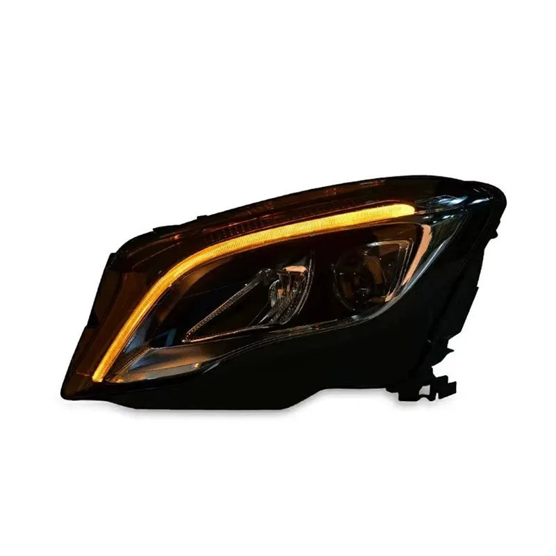 FOR Mercedes-Benz GLA Headlight Assembly, Low to High Upgrade LED Projector Headlamp with DRL for GLA200
