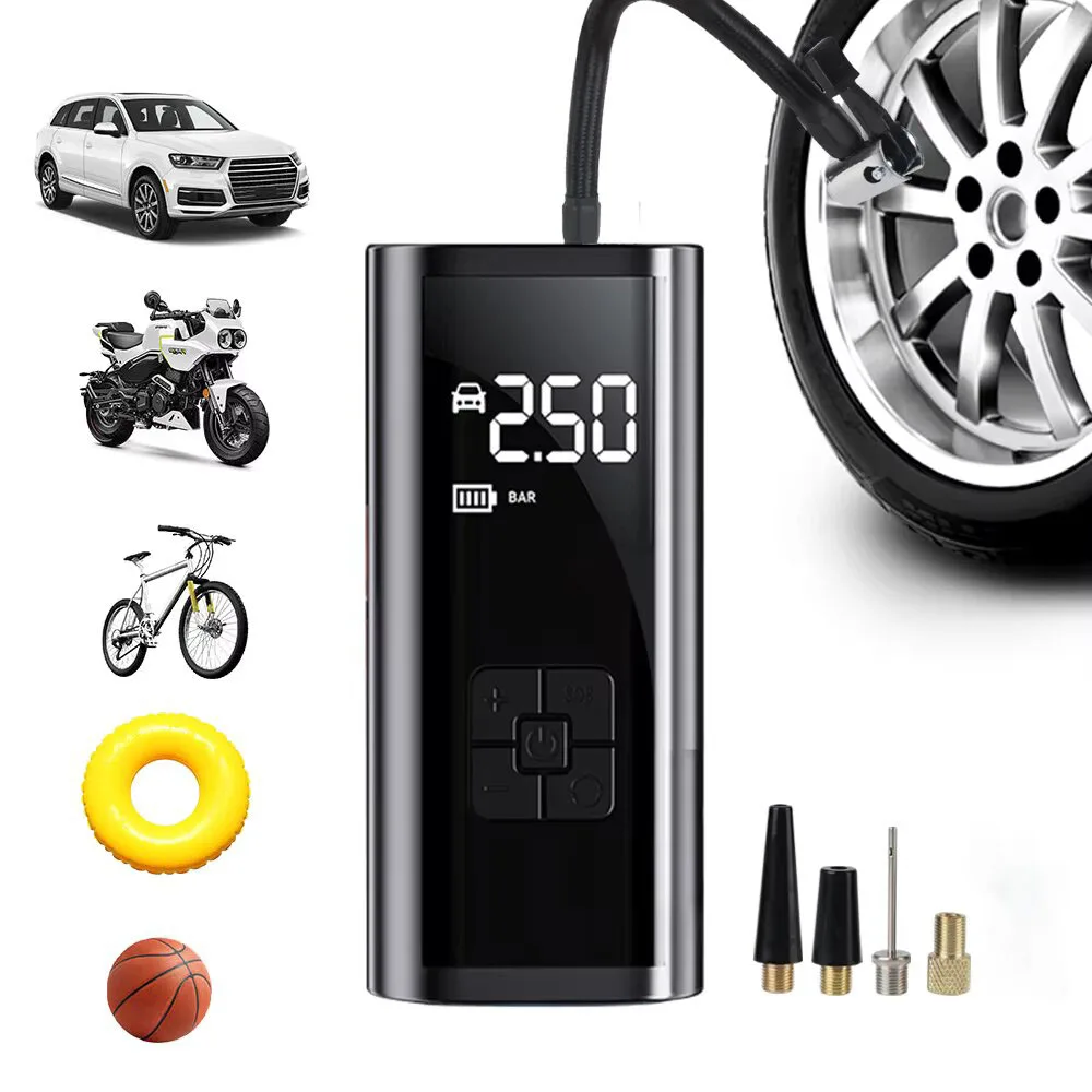 【セール中】2025年新型 車用エアポンプ 有線 ポータブル 車用エアコンプレッサー 150PSI タイヤ空気入れ バイク 自転車 車 タイヤ ボール インフレータ