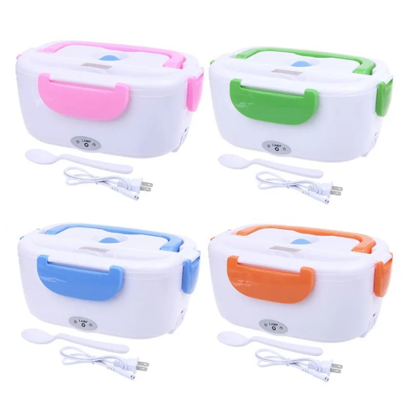 

New Home 110V 220V Stainless Steel Electric Lunch Box Small Office Picnic Portable Lunch Box Insulation Lunch Box Food Container