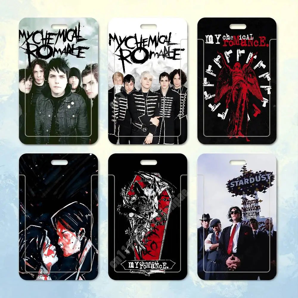 MCR My C-Chemical R-Romance Band Plastic Card Holder Student ID Card Clear Transparent Business Office Supplies