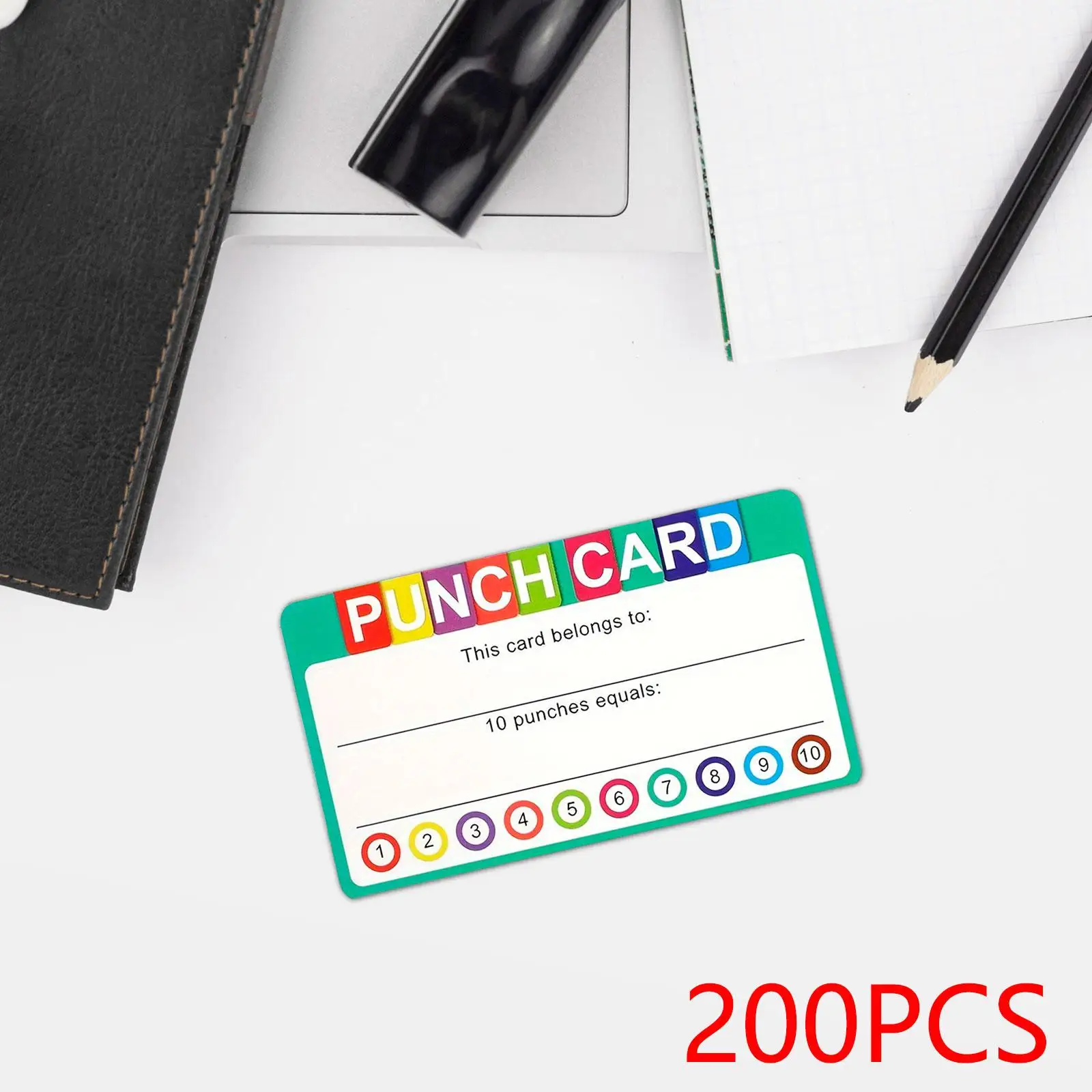 Reward Punch Cards Classroom Motivational Card Behavior Chart Sticker Praise Kids Achivenment Multifunction for School Household