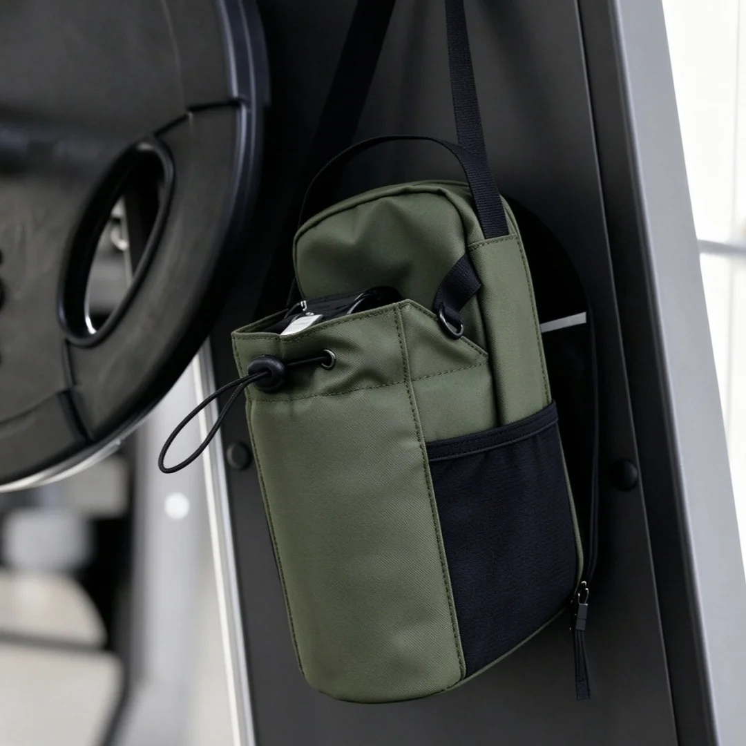 Magnetic Water Bottle Pouch Gym-Specific Cup Holder with Strong Magnet Outdoor Sports Organizer Bag for Fitness Enthusiasts