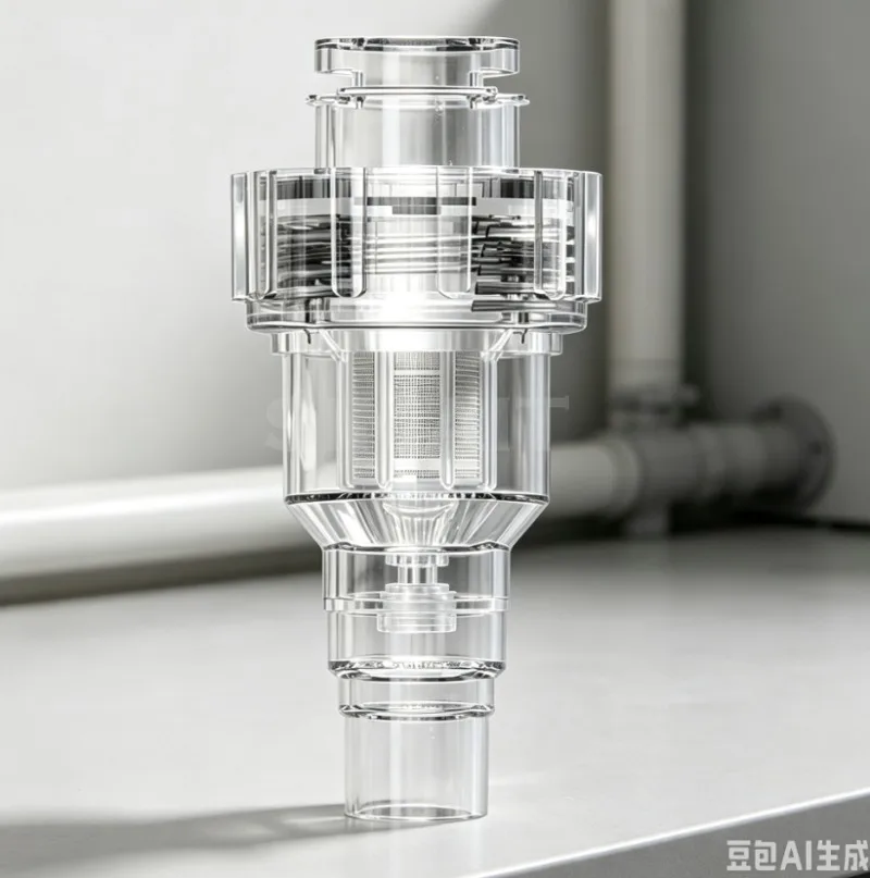HVAC Condensate Drain Check Valve 3-Way Anti-Backflow, Insect & Odor Proof for DN25/DN32 Pipe