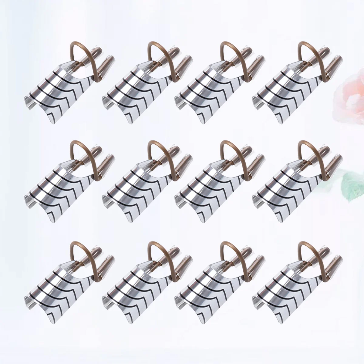 15 stuks verlengingsformulieren metaal aluminium herbruikbaar zilver voor gel manicure nail art tool salon thuisgebruik nagel schoonheidshulpmiddelen