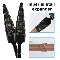 British 6-in-1 copper tube step drill electric expansion head maintenance air conditioner expand pipe tool power drill accessory