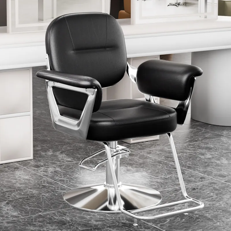 

Luxury Professional Barber Chair Reclining Shampoo Bed Hairdresser Barber Chair Styling Cadeira De Barbeiro Commercial Furniture