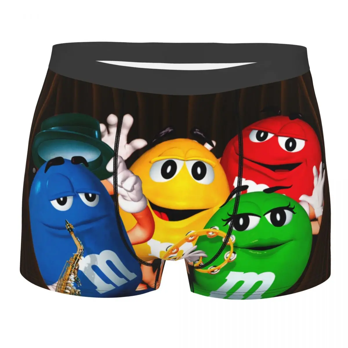 

M&M's Chocolate Candy Meme Underwear Male Printed Custom Boxer Shorts Panties Briefs Breathable Underpants