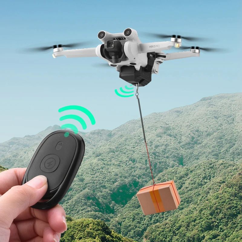 

Airdrop System for DJI Mavic 3/2 Pro Zoom AIR 2 Mini 1 2 3 Pro Drone Fishing Bait Wedding Ring Gift Deliver Life Rescue Thrower