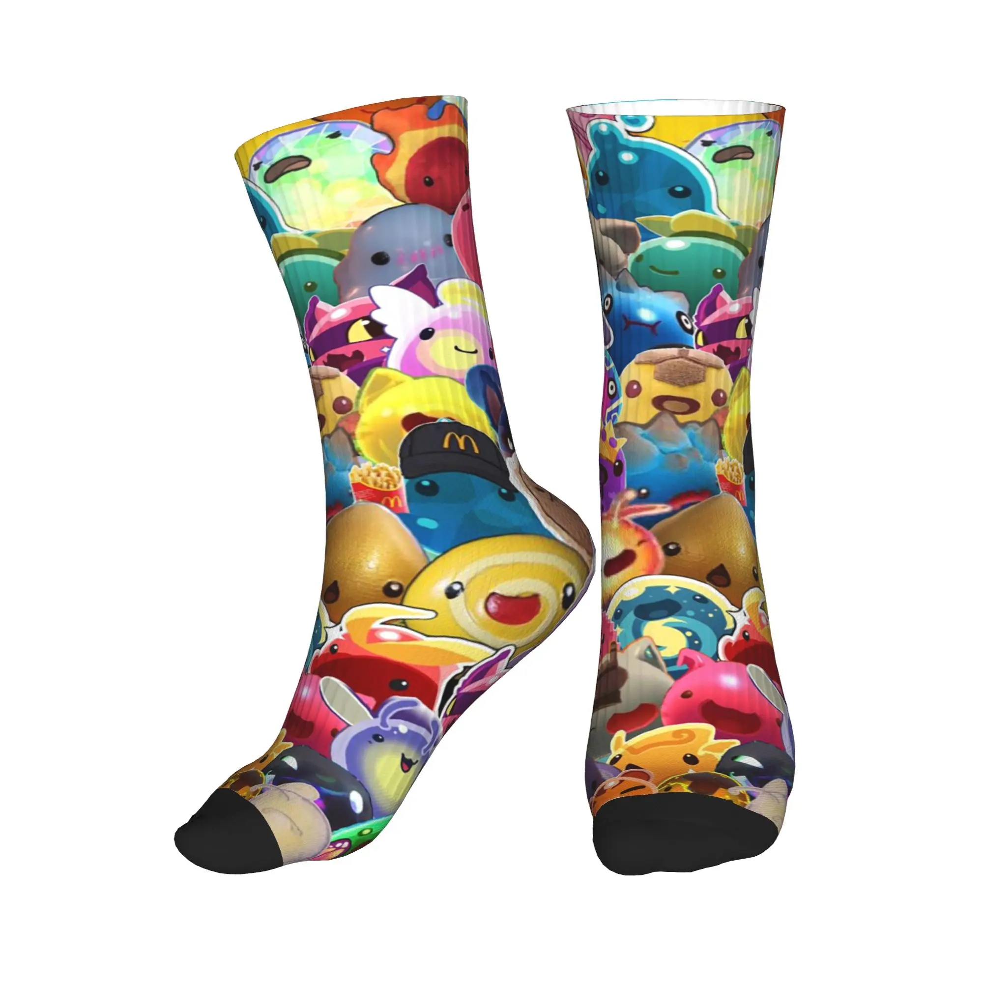 

All Seasons Slime Rancher Cartoon Game Anime Cute Sport Middle Tube Socks Crew Socks Casual Stockings for Men Women