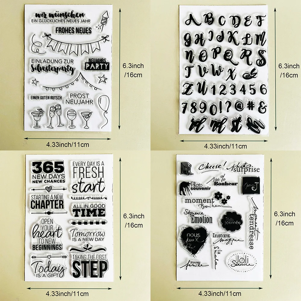 Zahlen und Buchstaben/Klare Stempel/Siegel für DIY Scrapbooking, Kartenherstellung, Album, dekoratives Siegel, Basteln
