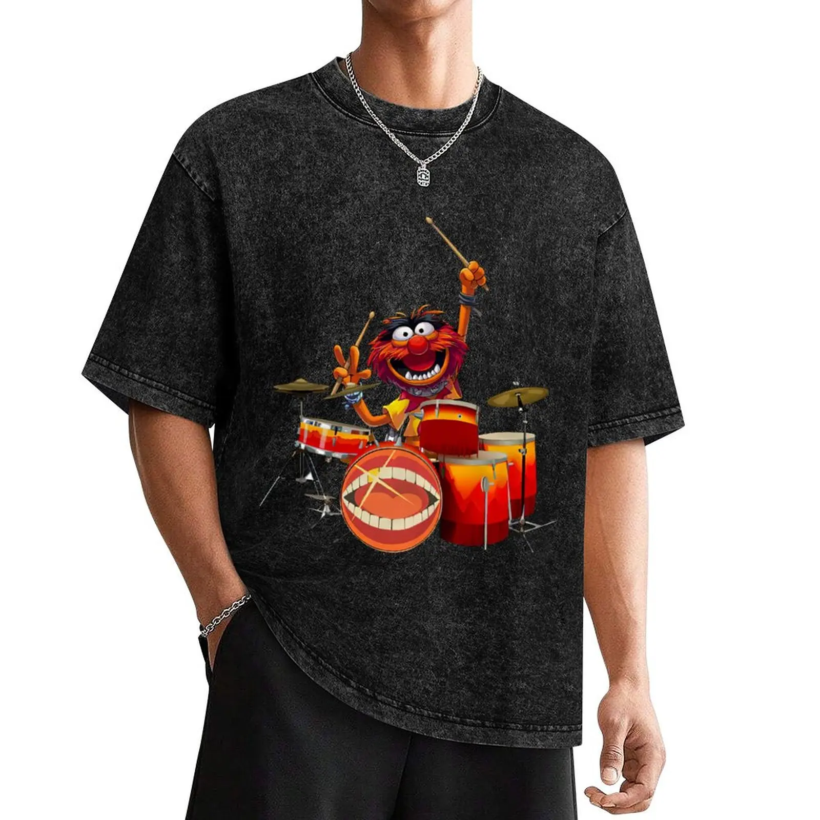 

Nicehe Muppet Playing Drum for Ludwig t Shirt Gift te Vintage, t-Shirt T-Shirt cheap stuff Funny t-shirts Short sleeve tee men