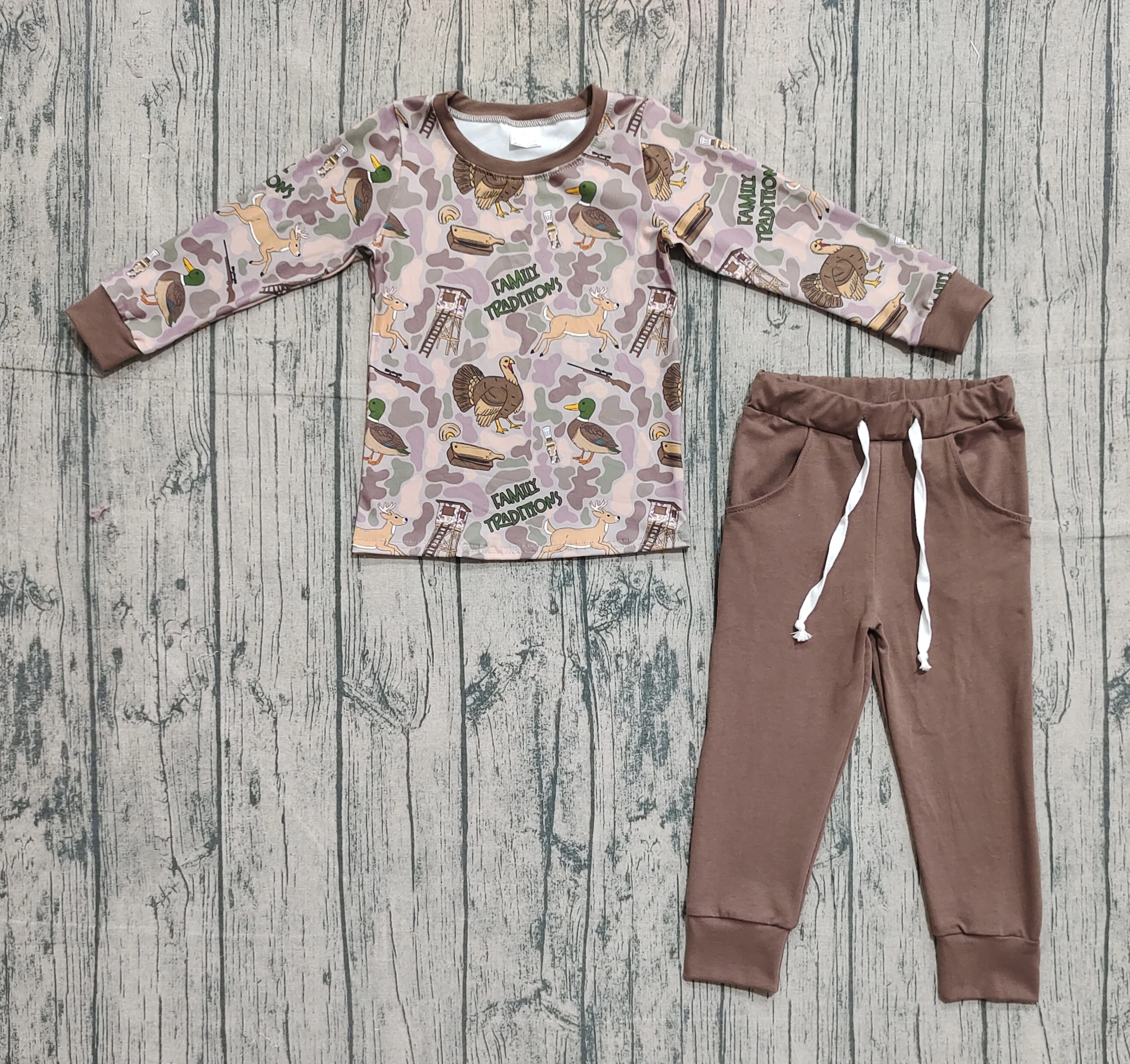 

Z926-15 BLP1178 Baby Clothes Long Sleeve Top With Pants Set Kids Boutique Outfits