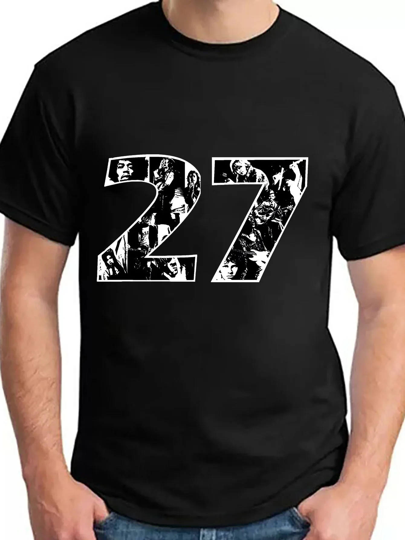 

27 Club Hendrix Jim Morrison Cobain, мужские футболки 2024, мужская одежда, брендовые хлопковые мужские футболки, мужские футболки AMK12627