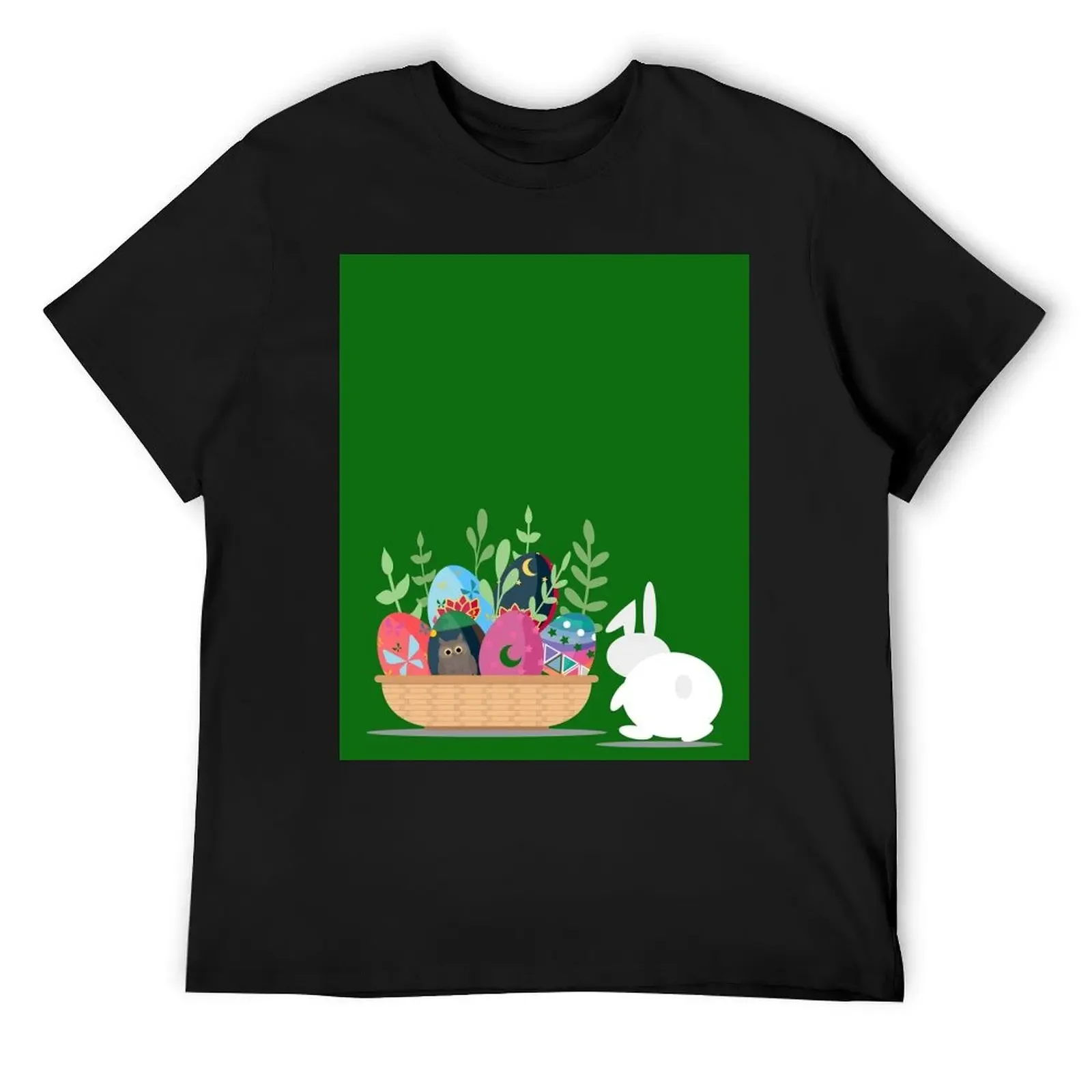 easter bunny basket T-Shirt essential t shirt anime t shirts anime tshirt blacks Men's t shirts