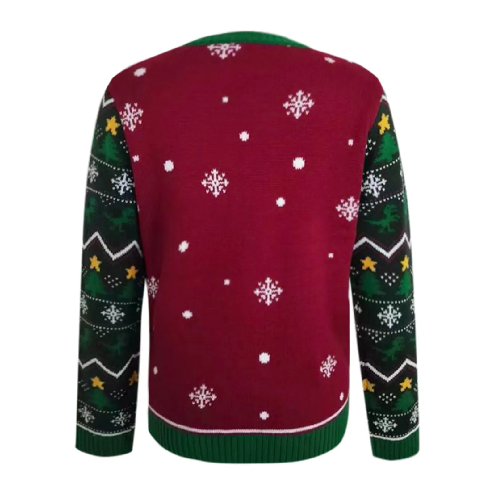 Christmas Led Light Halloween Sweater Costume Loose Casual Round Neck Sweaters Women Long Sleeve Led Lights Pullover Sweater