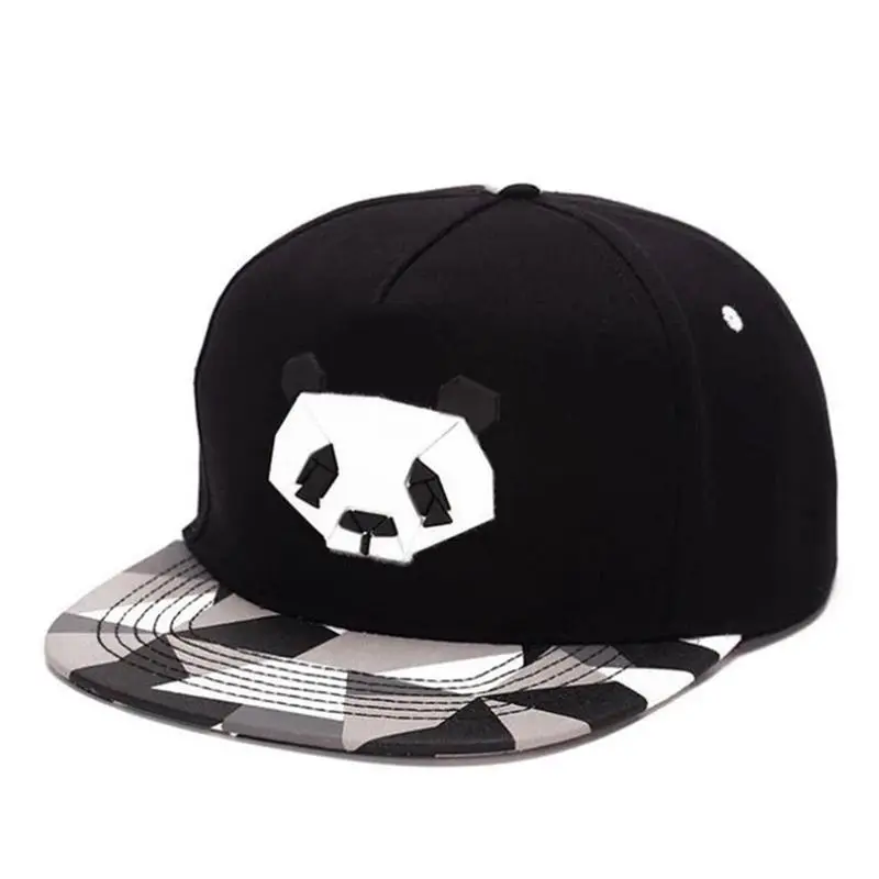 Fashion spring summer lovers baseball cap hip hop Street dance caps male Ms cute panda rubber snapback hats sports leisure hats