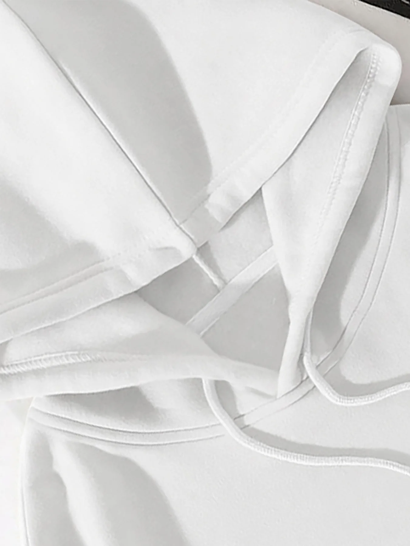 Herren-Hoodie mit weißem Tiger-, Kranich- und Ahornblattmuster, Herbst/Winter, mit Fleece gefüttert, Street-Style, lässiger, locker geschnittener Pullover. – Detail 2