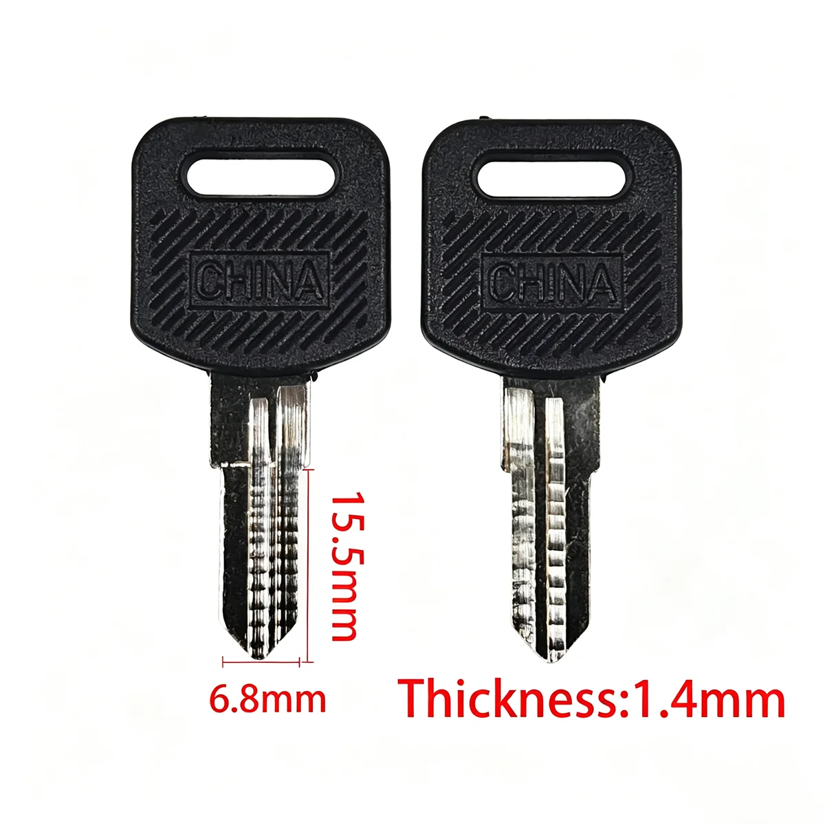 10PCS Office Desk Key Embryo File Cabinet Office Drawer Single Side Toothed Key Embryo
