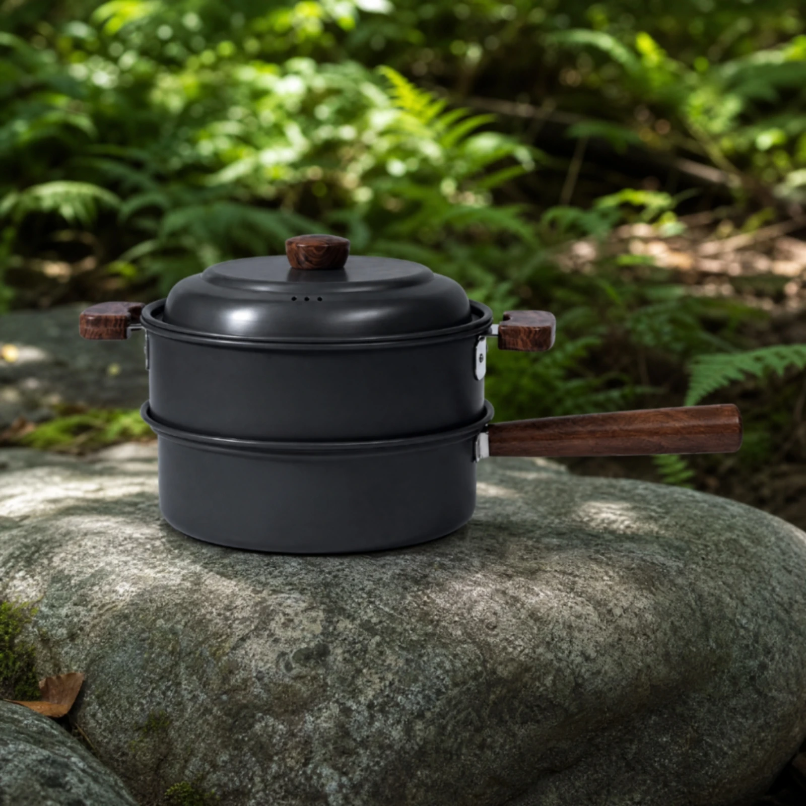 Panela de camping de dois níve - Camping Cooking Pot Set avaliação e preço