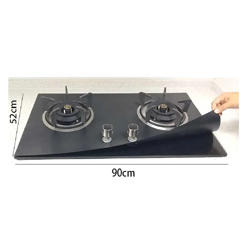 Popular Gas Stove Oil Pad High Temperature Resistant Gas Stove Protection Mat Stove Cleaning Pad Need to Open Your Own Holes