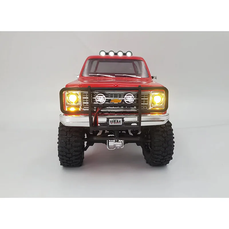 TRX4M Climbing Car simulato paraurti anteriore a LED con Controller per verricello per aggiornamento 1/18 RC Crawler Car Traxxas TRX4-M Chevrolet K10