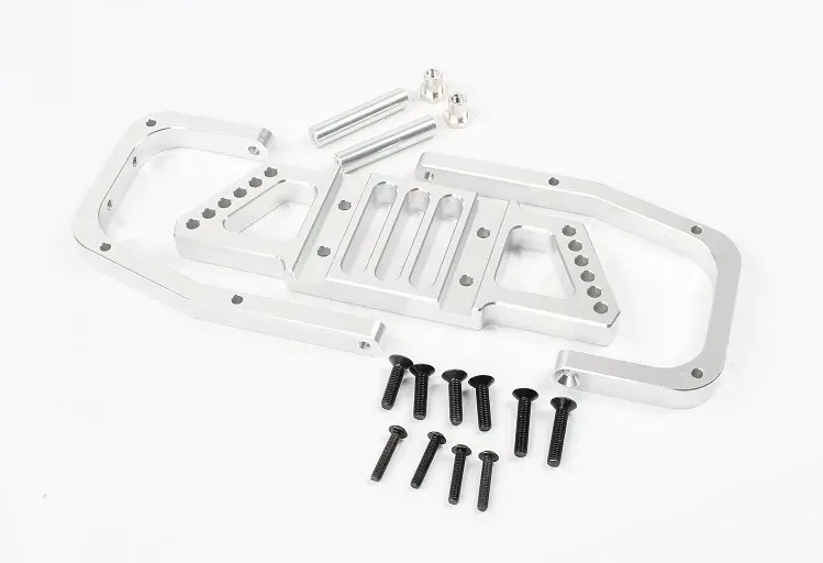 Usinagem de precisão CNC conjunto de suporte anticolisão traseiro de metal para 1/5 ROFUN KM HPI BAJA 5B 5T 5SC