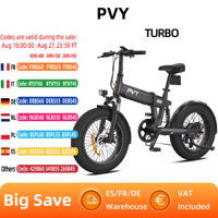 PVY TURBO Adult  Electric Bicycle 250W Motor City Electric Bike 48V13H Battery  E-bike 20 Inch Fat Tire Ebike