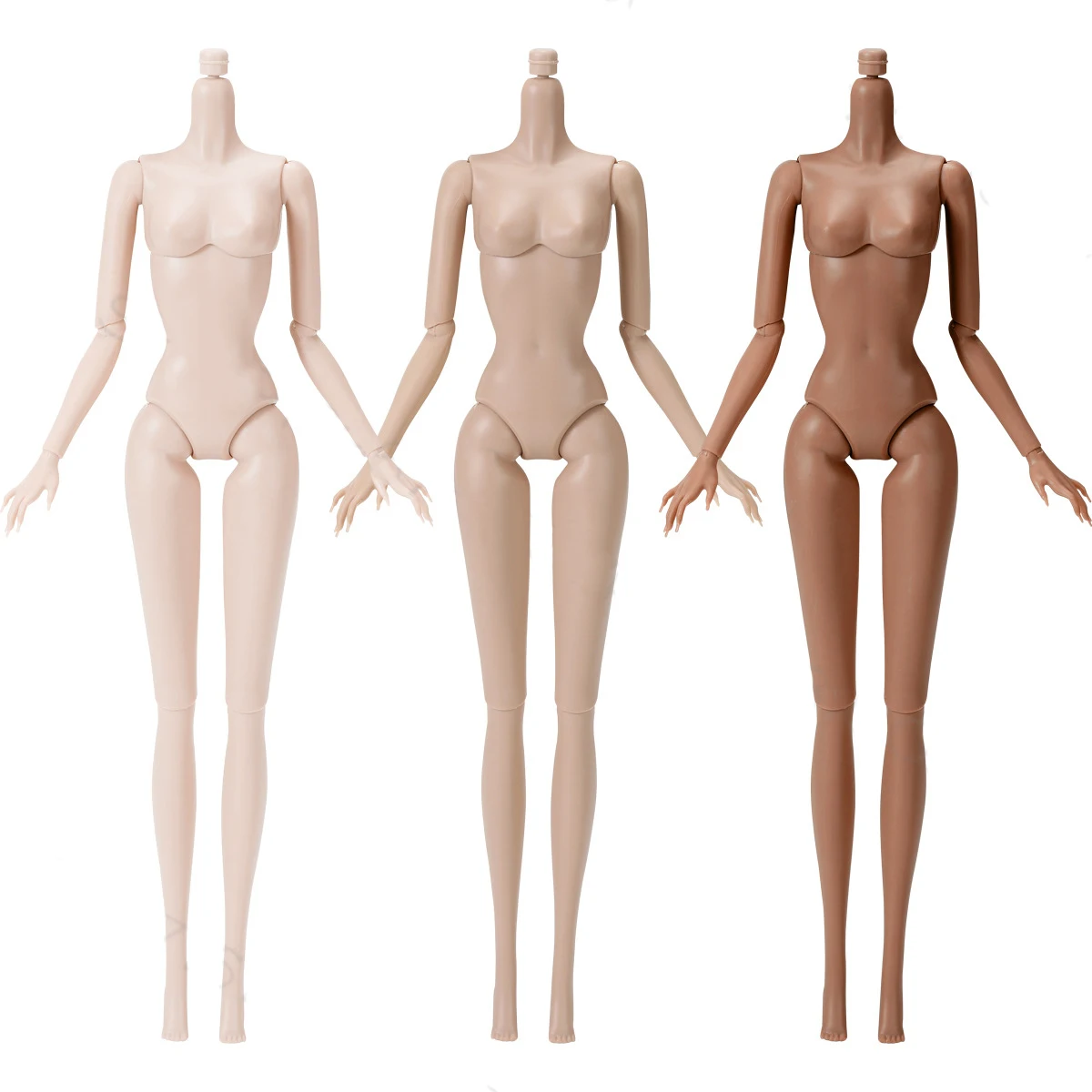 1/6 Doll Body Jointed Movable Nude BJD Dolls 11 Joints Chocolate Figure Body White Skin European Fashion Doll Kids DIY Toy Gifts