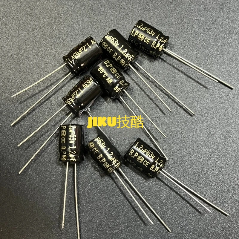Capacitor BP Wuji kapasitor elektrolitik emas, diameter 8X12MM merek asli