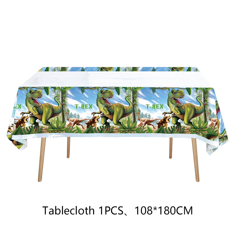 Jurassic World Dinosaur Birthday Party Decorations Tablecloth Banner Balloon Children\'s Birthday Party Supplies Baby Shower