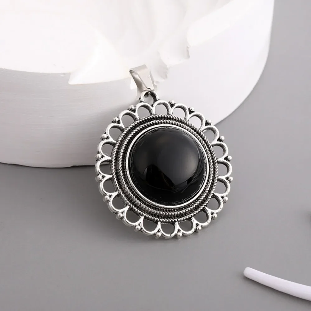 

10 шт., женский и мужской массивный натуральный агатовый камень, кристалл, очаровательный цветок, кулон, духовная энергия, исцеление, гадание, изготовление ювелирных изделий