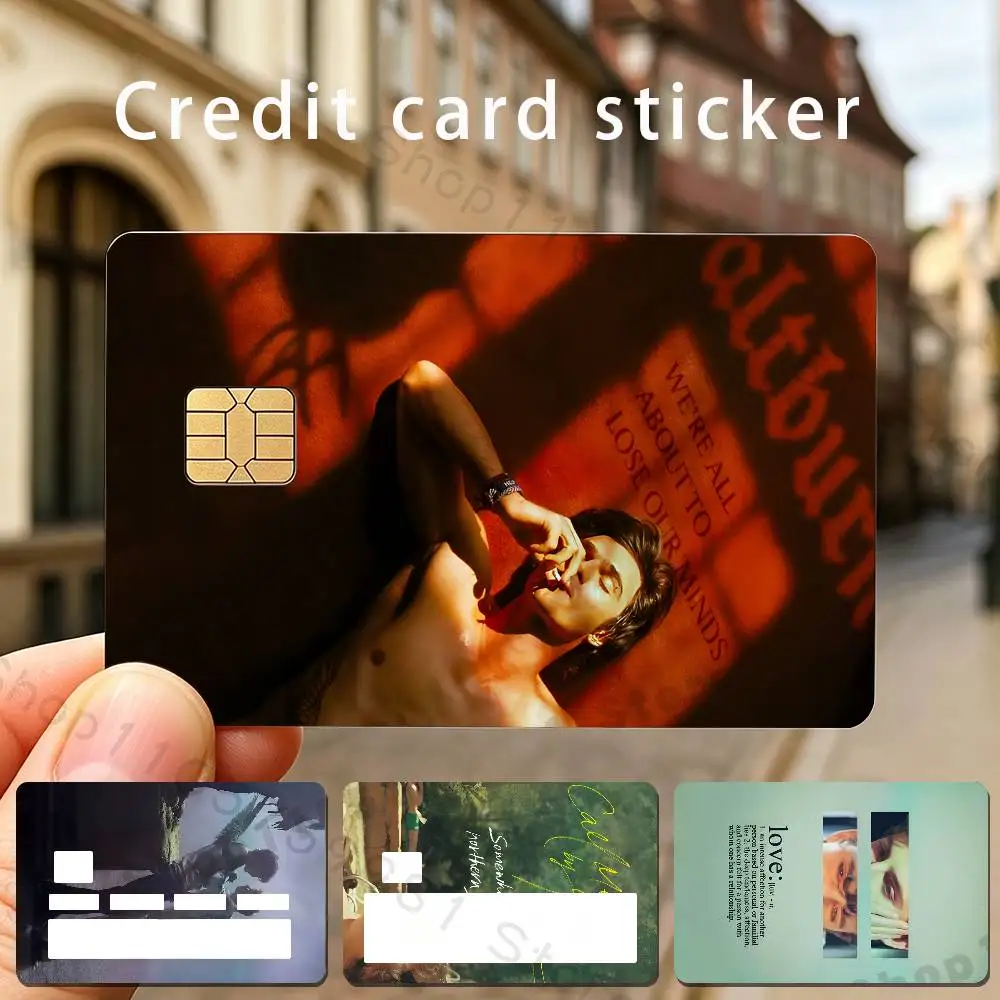 Famous Actor J-Jacob E-Elordi Holographic Laser Shinny Film Skin Cover Sticker for Debit Credit Card Bank Card