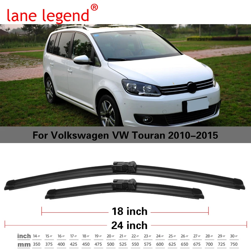 Car Wiper Blade Front & Rear Back Window Windscreen Windshield Wipers Auto Accessories For Volkswagen Touran Hatchback 2010-2015