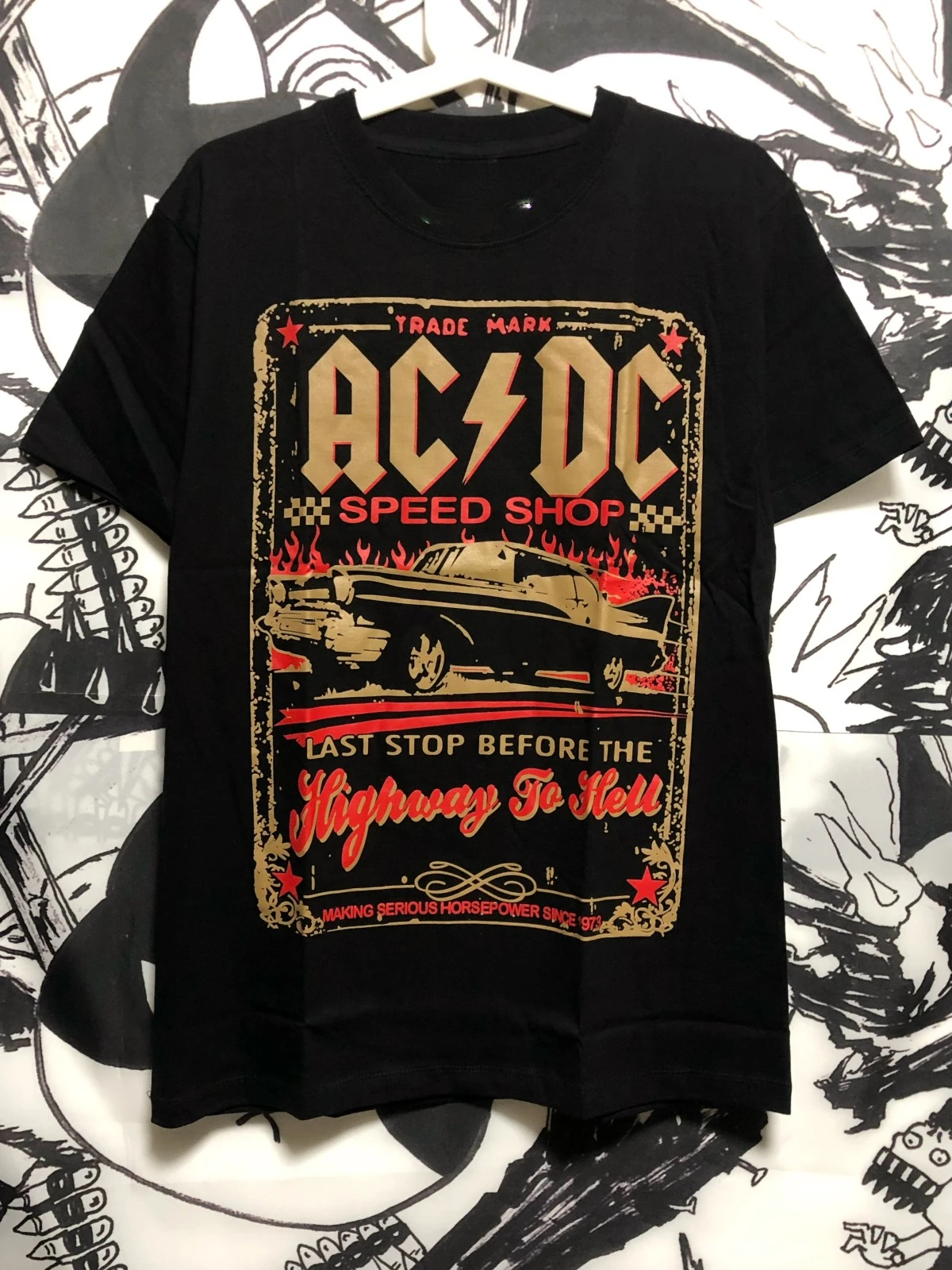 

The Band Imported Heavy Metal Rock European and American Stars with The Same Cotton Short-sleeved Tide Metal Rock Rock