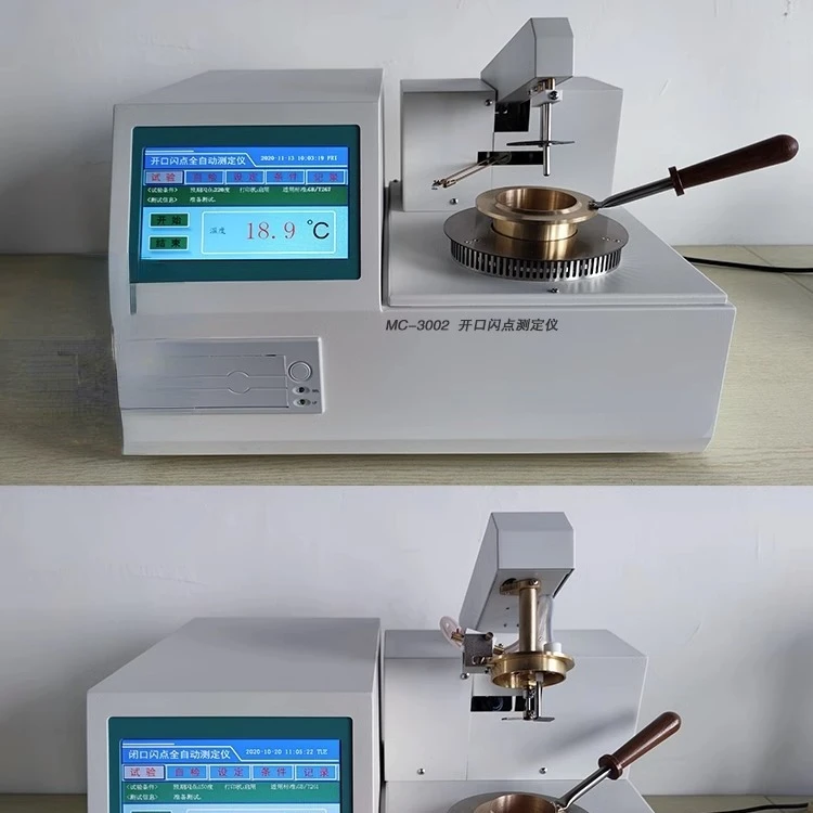 Fully automatic open and closed flash point tester for diesel lubricating oil testing flash point petroleum oil detection