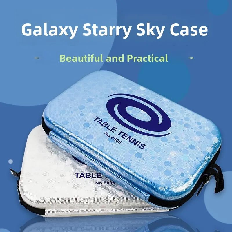 

Galaxy Table Tennis Raet Hard ell Storage Case Portable Star Series Square Raet Cover Convenient Carry Sports Fitn