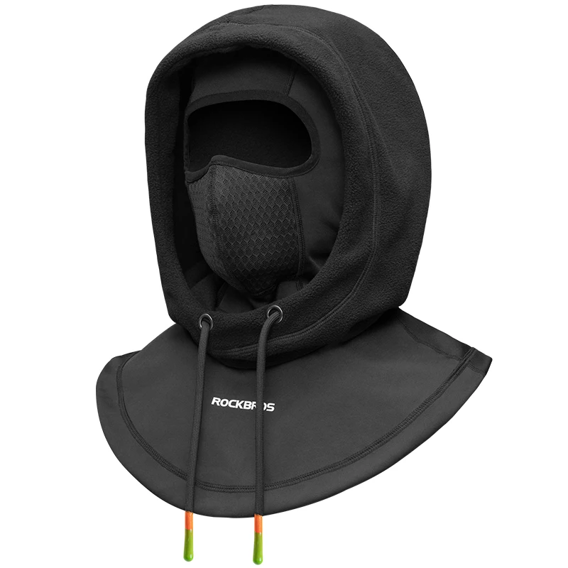 ROCKBROS Windproof Warm Adjustable Face Cover Balaclava Thermal Fleece Hood Winter Hat