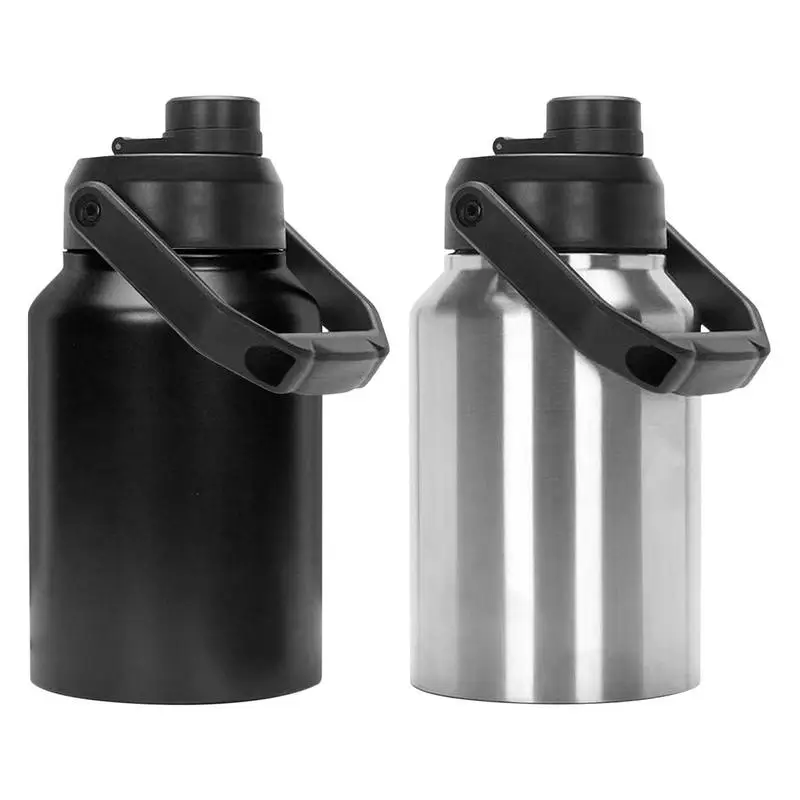 

Gallon Jug Insulated Stainless Steel Water Vacuum Ice Bottle Cold Wide Mouth Water Bottle Double-decker For Sports Hiking