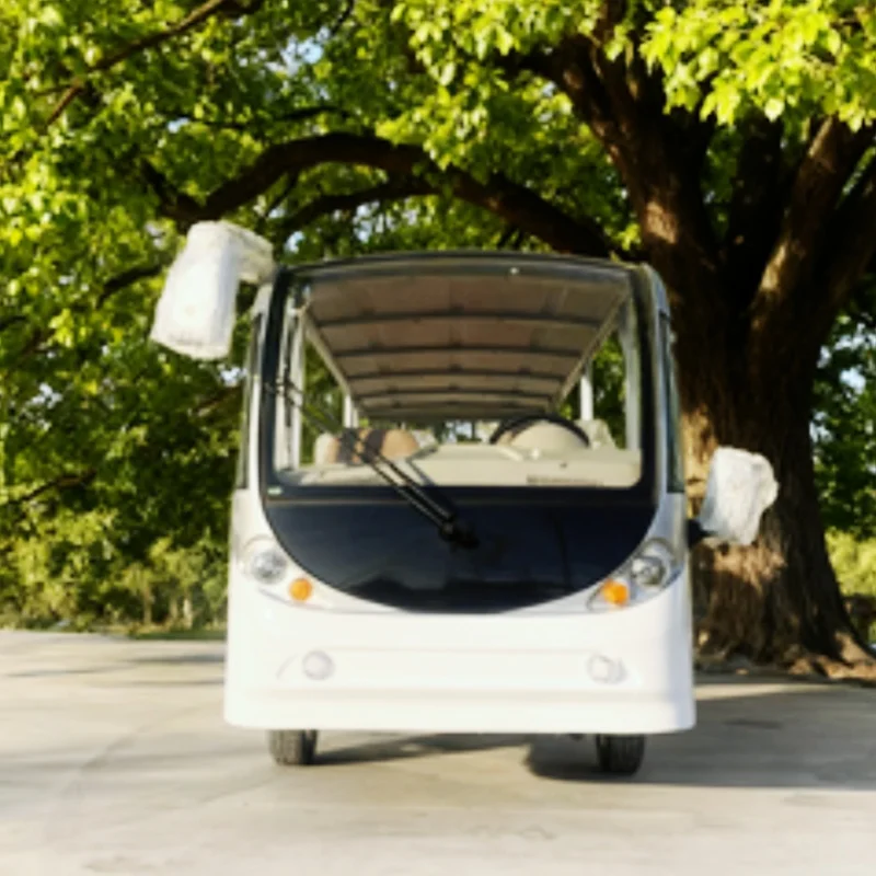 

China Manufactured 8 11 Seater Electric Tour Shuttle Bus 4000W 5000W 7500W Sightseeing Car Sunshine Curtain With Factory Price
