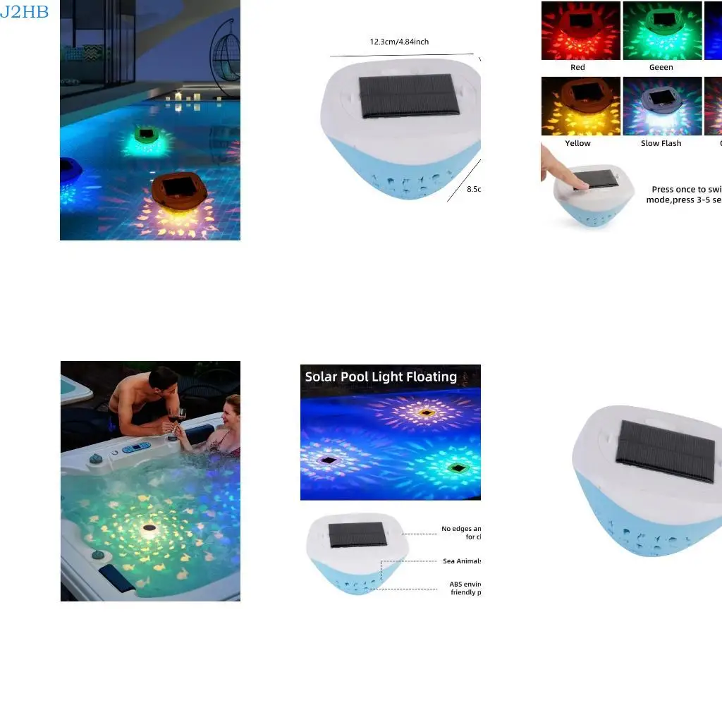 

J2HB Pond Lighting Pond Decoration Lights Plastic Texture for Outdoor Decoration