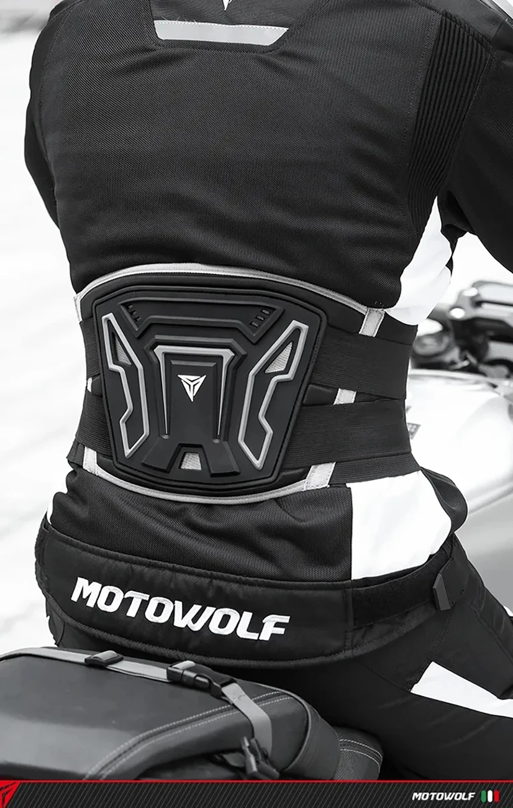 Einstellbare Motorrad Taille Schutz Atmungsaktive Moto Motorrad Professionelle Motocross Schutz Radfahren Schutz Schutz Gürtel – Detail 11