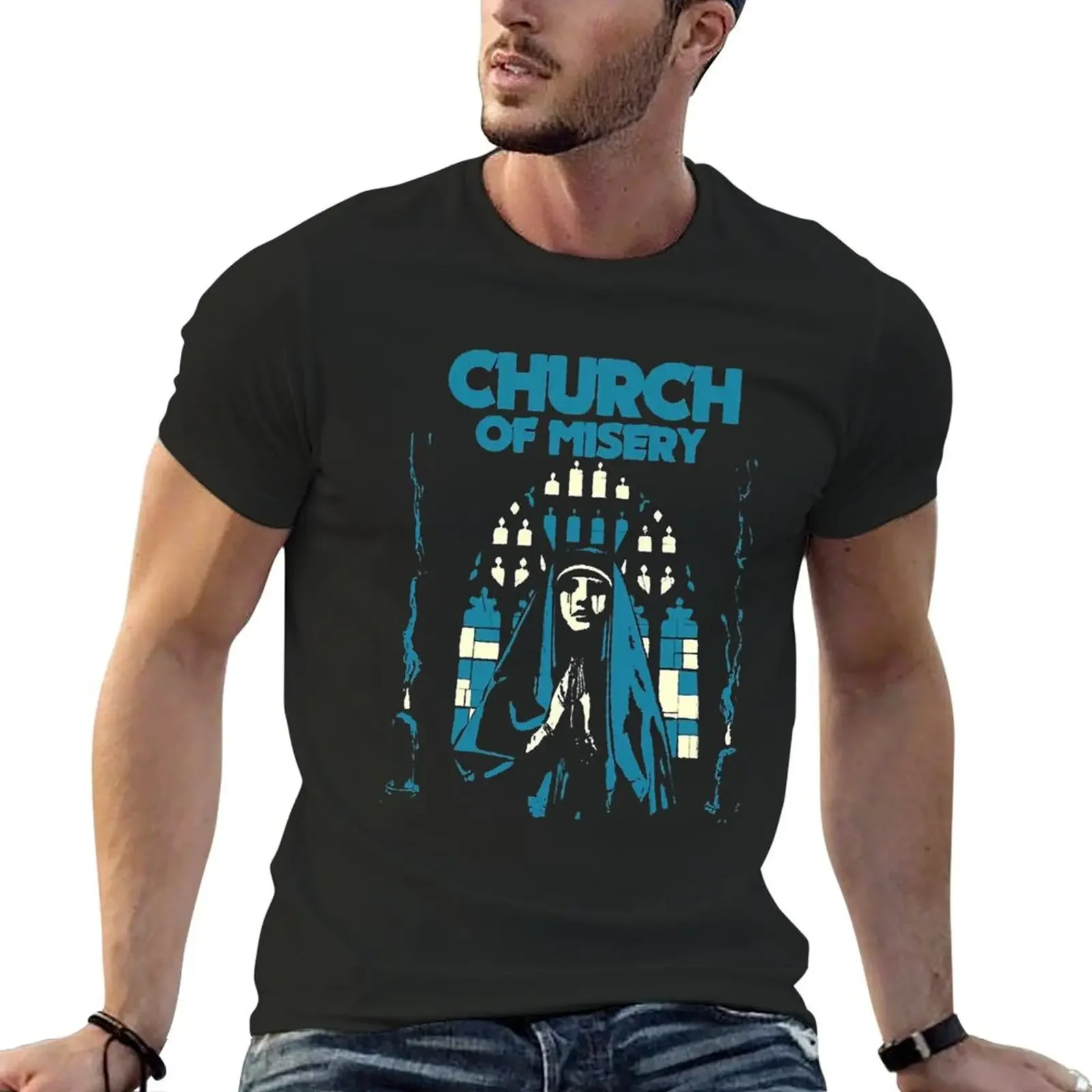 Church Houses of the Unholy T-Shirt customizeds Short sleeve tee tees heavyweights mens champion t shirts