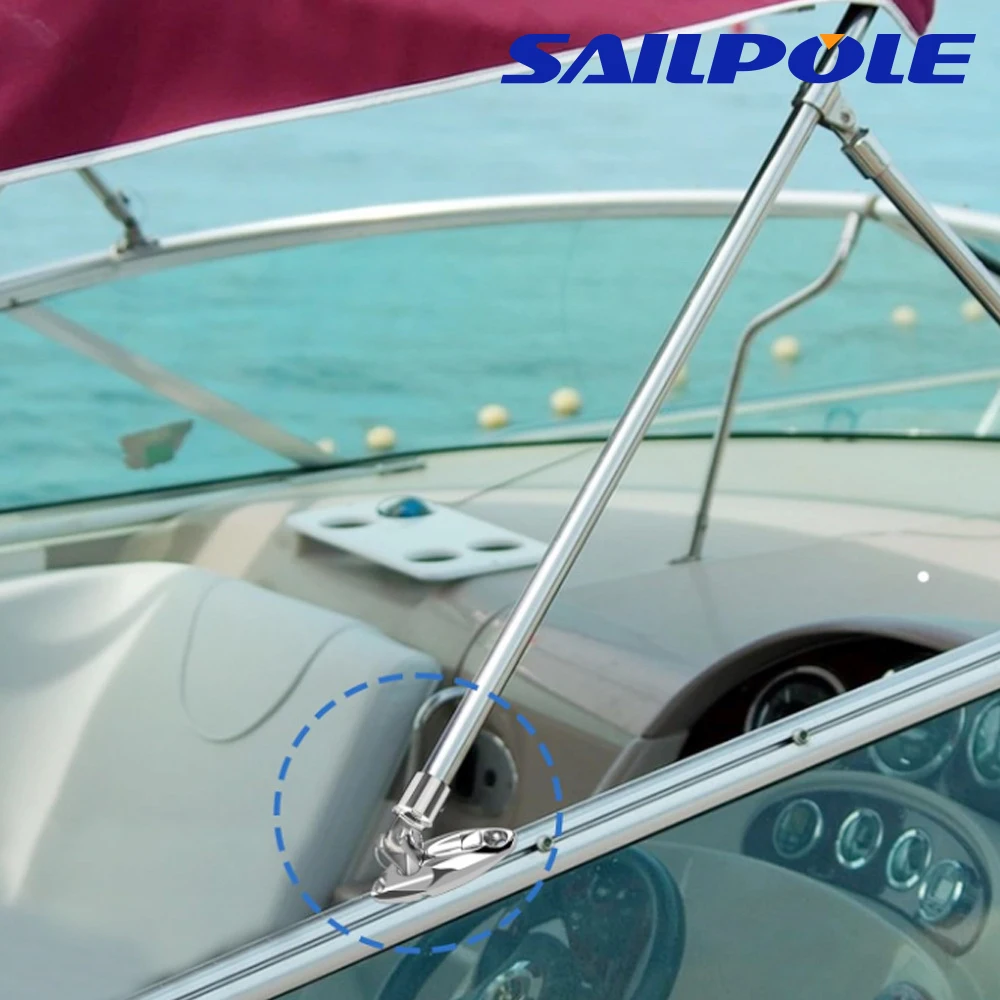 360 Degree Rotation Solid 316 Stainless Steel Boat Quick Release Bimini Top Swivel Deck Hinge Marine Top Hardware