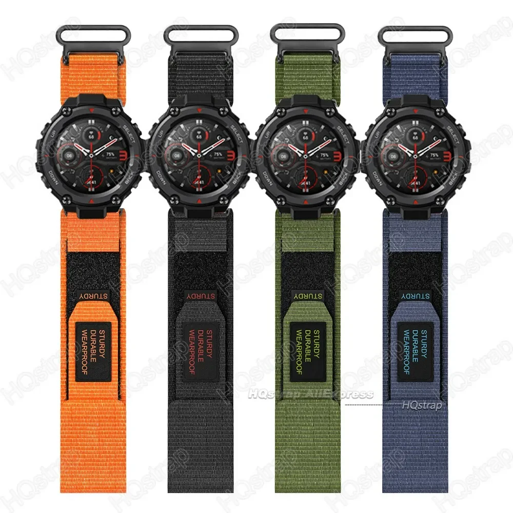 Nylonowy pasek z pętlą do Huami Amazfit T-rex 2 Ultra Watch Band do Amazfit T-rex Pro T Rex Tyrannosaurus Smartwatch Sport Bracelet